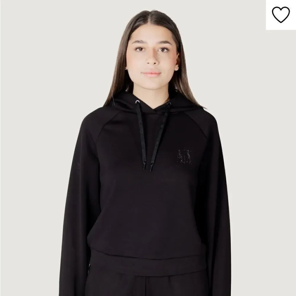 Armani Exchange NWT Women's Black Hoodie Sz XL super soft material
